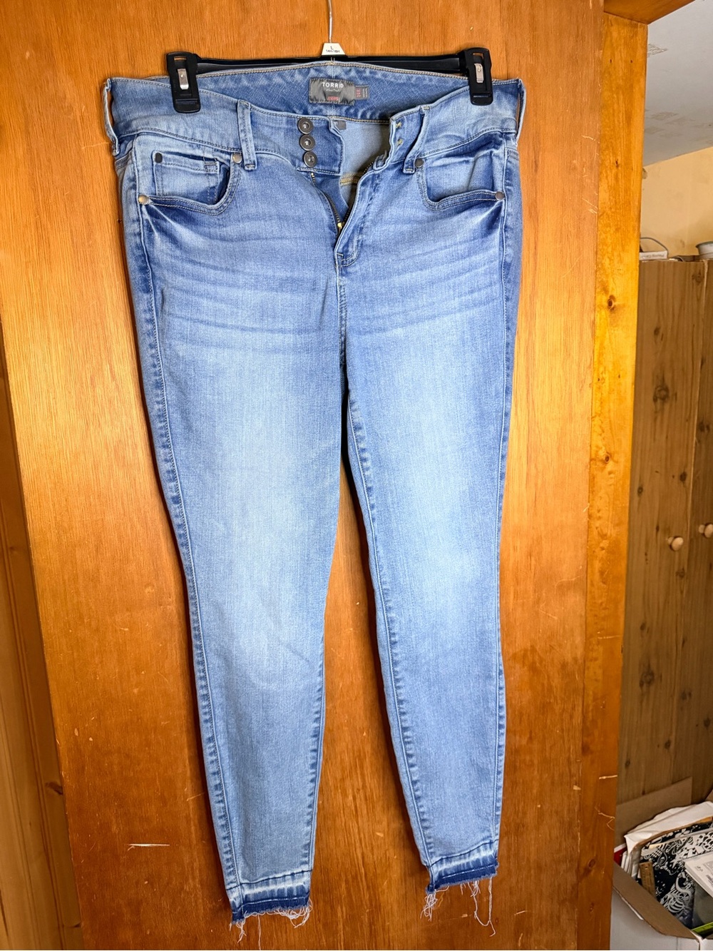 torrid Light Blue High-Rise Skinny Jeggings